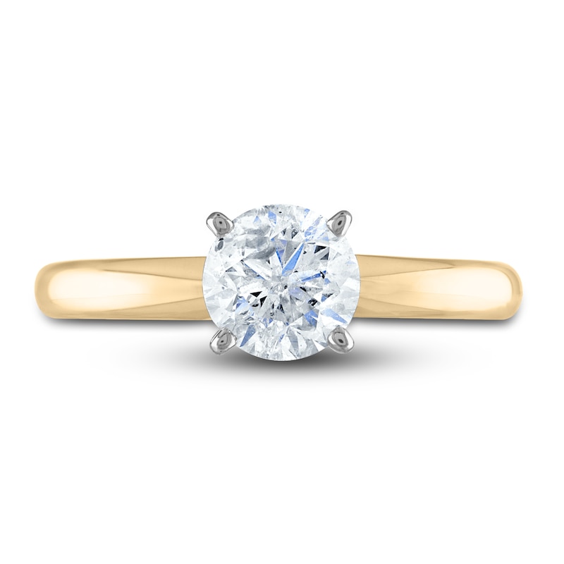 Diamond Solitaire Ring 1 ct tw Round 14K Two-Tone (I2/I)