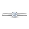 Thumbnail Image 3 of Diamond Solitaire Ring 1/3 ct tw Round 14K White Gold (I2/I)