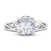 Thumbnail Image 3 of Diamond Solitaire Scroll Engagement Ring 2 ct tw Round 14K White Gold (I2/I)