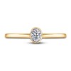 Thumbnail Image 3 of Diamond Solitaire Engagement Ring 1/4 ct tw Bezel-Set Oval 14K Yellow Gold (I2/I)