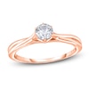 Thumbnail Image 1 of Diamond Solitaire Twist Engagement Ring 3/4 ct tw Round 14K Rose Gold (I2/I)