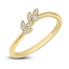 Thumbnail Image 1 of Kirk Kara Diamond Leaf Wedding Band 1/20 ct tw Round 14K Yellow Gold