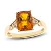 Thumbnail Image 0 of Natural Citrine Ring 1/20 ct tw Diamonds 10K Yellow Gold