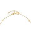 Thumbnail Image 3 of 5 Cross Station Bracelet 14K Yellow Gold 7.25"