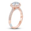 Pnina Tornai Lab-Created Diamond Engagement Ring 2-1/2 ct tw Round 14K Rose Gold