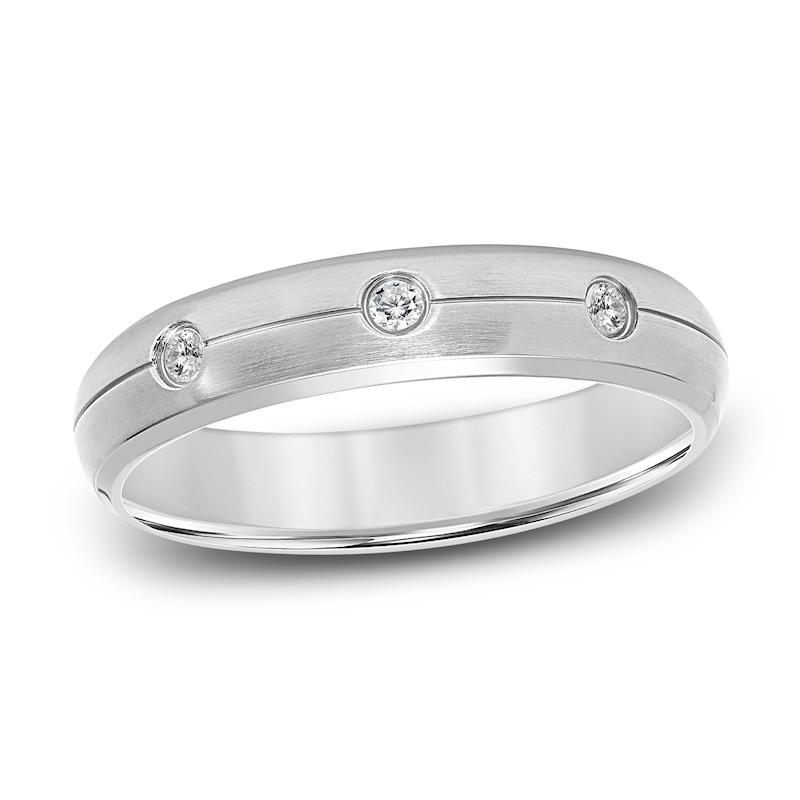 Main Image 1 of Diamond Wedding Band 1/10 ct tw Round Titanium