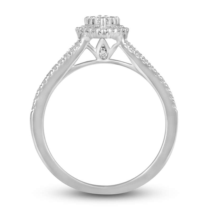 Main Image 2 of Diamond Engagement Ring 5/8 ct tw Round 14K White Gold
