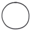 Thumbnail Image 3 of Black Diamond Tennis Necklace 1/2 ct tw Round Sterling Silver 17"