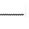 Thumbnail Image 4 of Black Diamond Tennis Necklace 1/2 ct tw Round Sterling Silver 17"