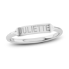 Thumbnail Image 0 of Juliette Maison Diamond Engravable Ring 1/20 ct tw Round 10K White Gold