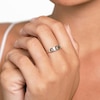Thumbnail Image 2 of Juliette Maison Diamond Engravable Ring 1/20 ct tw Round 10K White Gold