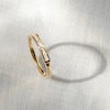 Thumbnail Image 4 of Juliette Maison Natural Rhodolite Garnet Baguette Bar Ring 10K Yellow Gold