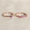 Thumbnail Image 4 of Juliette Maison Natural Blue Sapphire & Natural Garnet Ring 10K Yellow Gold
