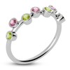 Thumbnail Image 2 of Juliette Maison Natural Peridot & Natural Pink Tourmaline Ring 10K White Gold