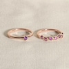Thumbnail Image 4 of Juliette Maison Natural Peridot & Natural Pink Tourmaline Ring 10K White Gold