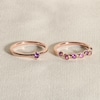 Thumbnail Image 4 of Juliette Maison Natural White Sapphire Starburst Ring 10K White Gold