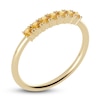 Thumbnail Image 2 of Juliette Maison Natural Citrine Half Eternity Ring 10K Yellow Gold