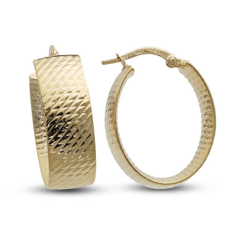 Main Image 1 of Hollow Hoop Earrings 10K Yellow Gold 22mm