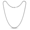 Thumbnail Image 2 of Solid Rope Chain Necklace Sterling Silver 22" 4mm