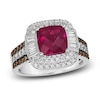 Thumbnail Image 1 of Le Vian Natural Rhodolite Garnet Ring 7/8 ct tw Diamonds 14K Vanilla Gold