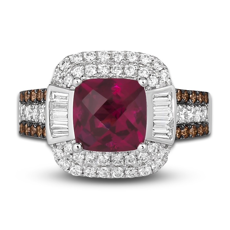 Main Image 2 of Le Vian Natural Rhodolite Garnet Ring 7/8 ct tw Diamonds 14K Vanilla Gold
