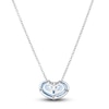 Thumbnail Image 2 of Le Vian Natural Aquamarine Heart Pendant Necklace 14K Vanilla Gold 18"