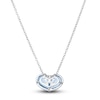 Thumbnail Image 3 of Le Vian Natural Aquamarine Heart Pendant Necklace 14K Vanilla Gold 18"