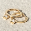 Thumbnail Image 3 of Juliette Maison Natural Blue Zircon Starburst Drop Earrings 10K Rose Gold