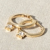 Thumbnail Image 4 of Juliette Maison Natural Blue Zircon Starburst Drop Earrings 10K Rose Gold