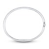 Shy Creation Diamond Pave Bangle Bracelet 3-5/8 ct tw Round 14K White Gold SC55010777V3ZS