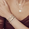 Thumbnail Image 3 of Shy Creation Diamond Bangle Bracelet 1 ct tw Round/Baguette/ Marquise 14K Yellow Gold SC55023851ZS