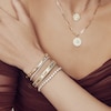 Thumbnail Image 4 of Shy Creation Diamond Bangle Bracelet 1 ct tw Round/Baguette/ Marquise 14K Yellow Gold SC55023851ZS