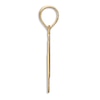 Thumbnail Image 2 of Initial W Necklace 14K Yellow Gold 18"