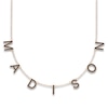 Thumbnail Image 1 of Juliette Maison Black Diamond Station Name Necklace 2 ct tw Round 10K Rose Gold