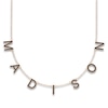 Thumbnail Image 0 of Juliette Maison Black Diamond Station Name Necklace 2 ct tw Round 10K Rose Gold