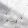 Thumbnail Image 2 of Juliette Maison Black Diamond Station Name Necklace 2 ct tw Round 10K Rose Gold