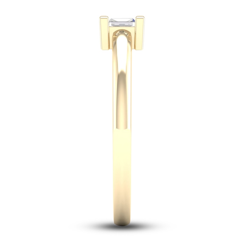 Main Image 3 of Diamond Open Cuff Wedding Band 1/10 ct tw Baguette 14K Yellow Gold