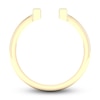 Thumbnail Image 4 of Diamond Open Cuff Wedding Band 1/10 ct tw Baguette 14K Yellow Gold