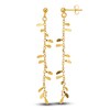 Fancy Dangle Earrings 14K Yellow Gold