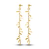 Fancy Dangle Earrings 14K Yellow Gold