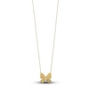 Thumbnail Image 1 of High-Polish Butterfly Necklace 14K Yellow Gold 17"