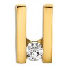 Diamond Slide Charm 1/2 ct tw Round 14K Yellow Gold