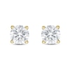 Thumbnail Image 2 of Lab-Grown Diamond Solitaire Stud Earrings 3/4 ct tw Round 14K Yellow Gold (SI2/F)