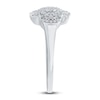 Thumbnail Image 4 of Diamond Milgrain Floral Ring 1/5 ct tw Round 14K White Gold