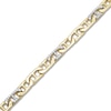 Thumbnail Image 2 of Men's Semi-Solid Diamond Mariner Bracelet 1 ct tw Round 10K Yellow Gold 8.5"