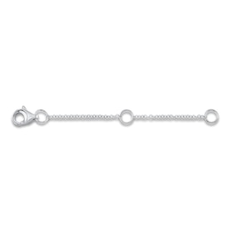 Shy Creation Rolo Extender Chain 14K White Gold 2" SC55003856V2
