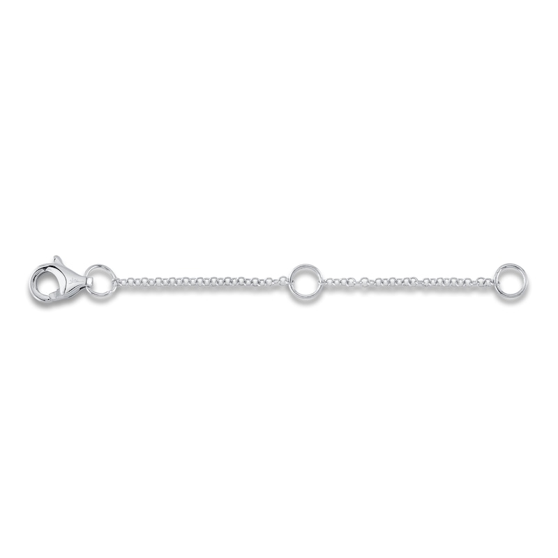 14K White Gold Chain Extender, 2or 3 Length Priced Individually Findings  (3 inches)