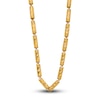 Thumbnail Image 3 of High-Polish Bamboo Chain Necklace 24K Yellow Gold 18" 4.0mm