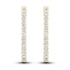 Thumbnail Image 0 of Lab-Created Diamond Hoop Earrings 1-1/2 ct tw 14K Yellow Gold