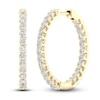 Thumbnail Image 4 of Lab-Grown Diamond Hoop Earrings 1-1/2 ct tw 14K Yellow Gold